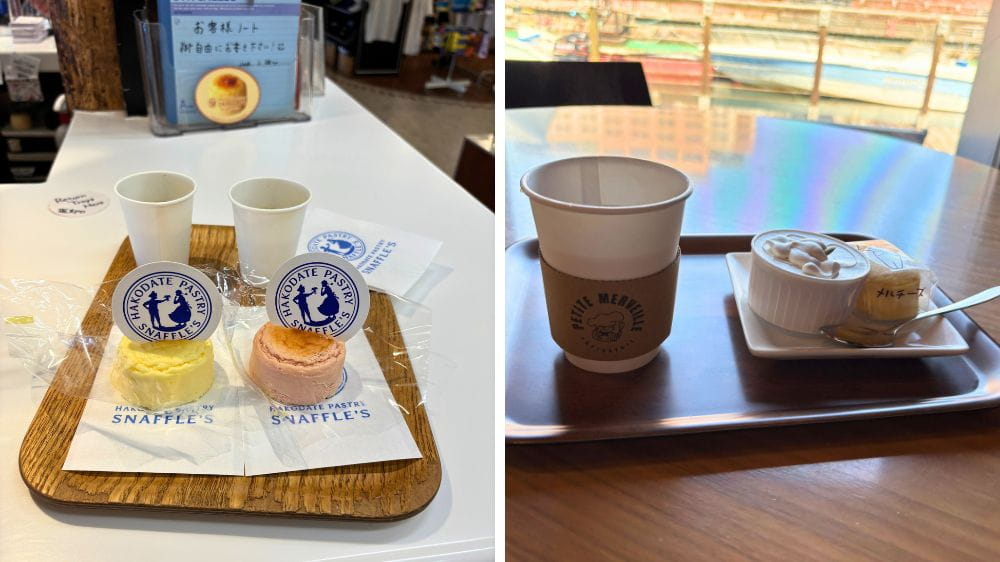 金森赤レンガ倉庫で実食したスナッフルスのチーズオムレットとプティ・メルヴィーユのメルチーズ